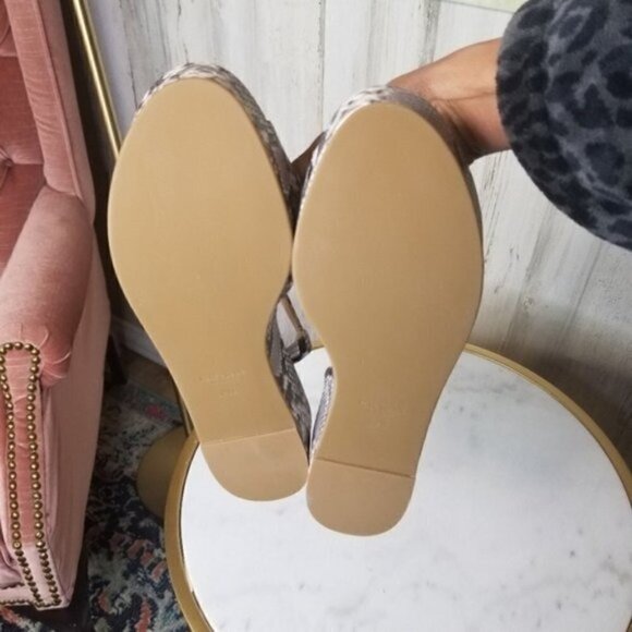 Kate Spade New York Women's Bunton Snakeskin-Embossed Leather Flatform S… - Picture 6 of 6